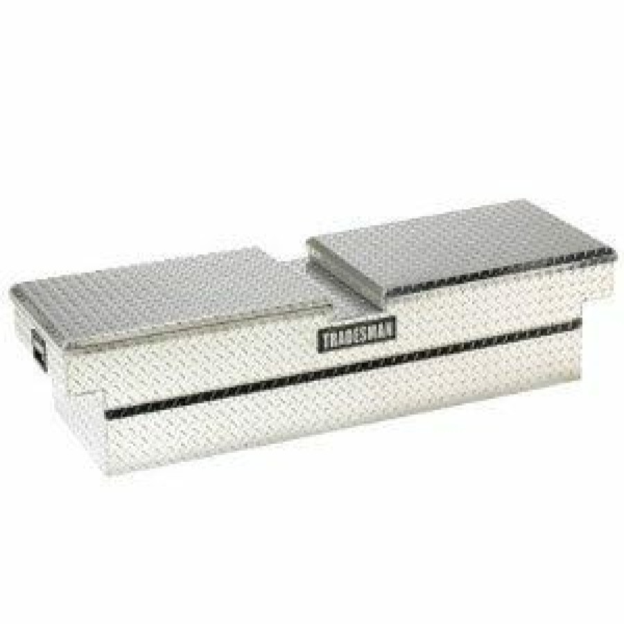 Tools & Hardware Tradesman | Tradetradesman 72 In Gull Wing Bright Aluminum Cross Bed Tool Box 9154 Tool Boxes