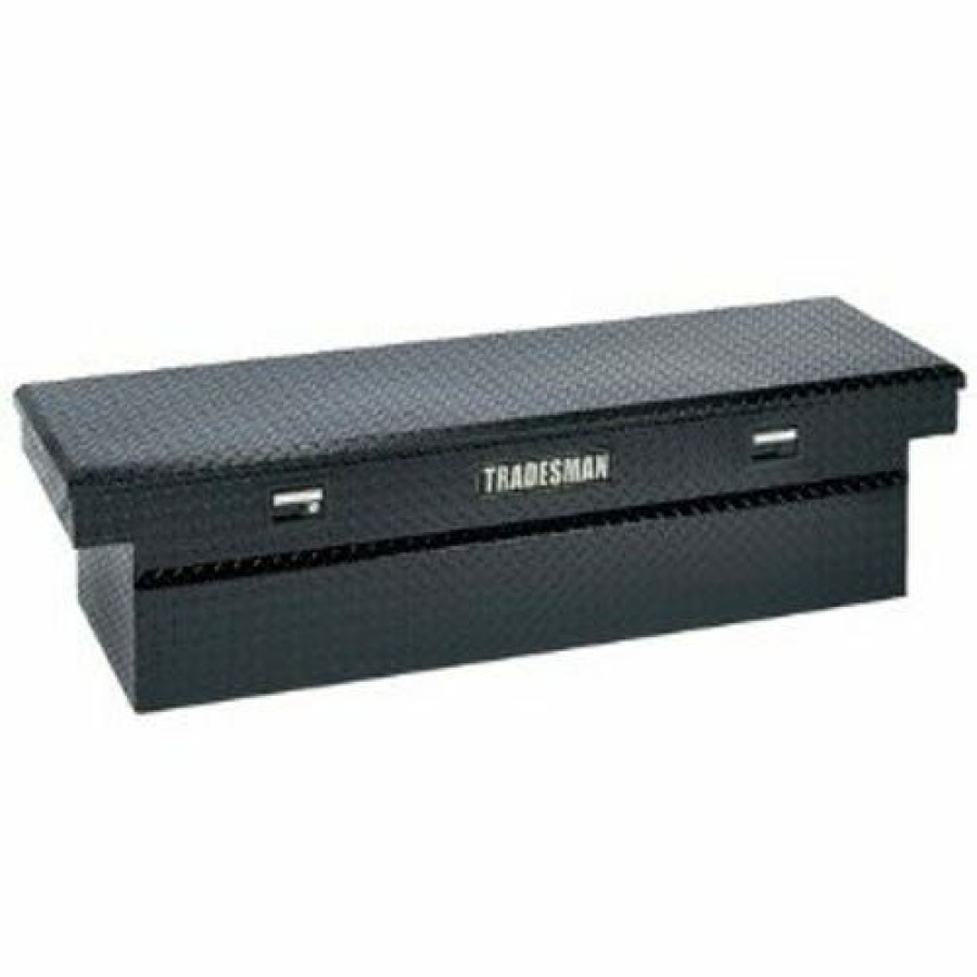 Tools & Hardware Tradesman | Tradesman Truck 60 Inch Cross Bed Low Profile Black Aluminum Tool Box 79200Lp Tool Boxes